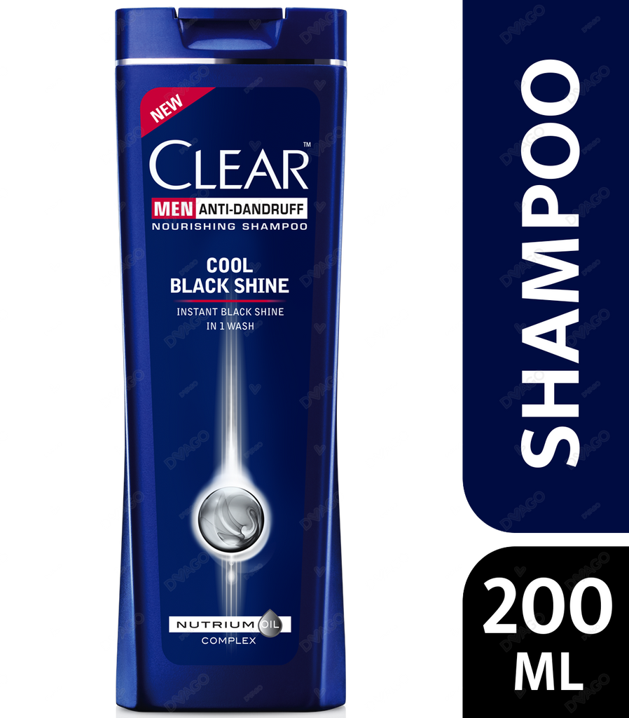 Clear Men Anti-Dandruff Shampoo Cool Black Shine 200ml