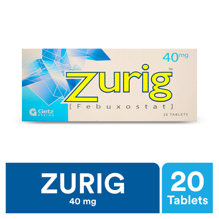 Zurig Tablets 40mg 20's