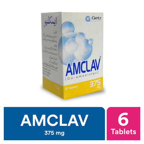 Amclav Tablets 375mg 6's