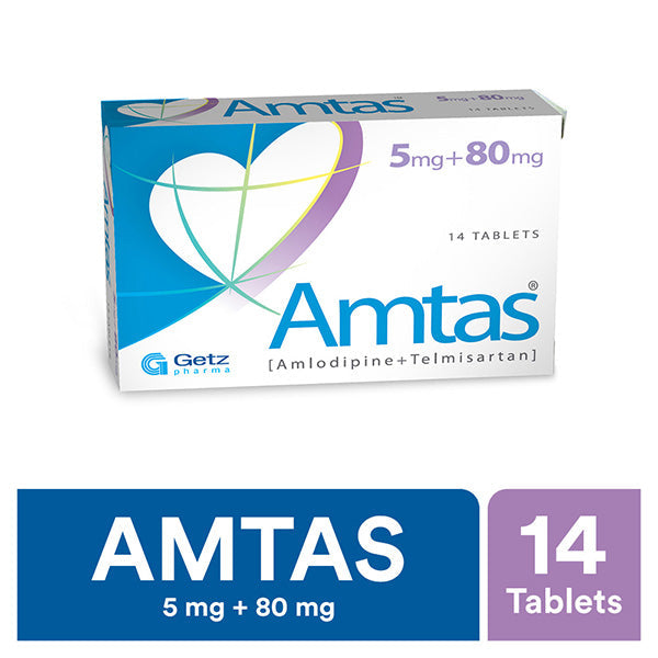 Amtas Tablets 5/80mg 14's