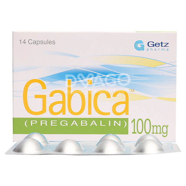 Gabica Cap 100 MG 14's