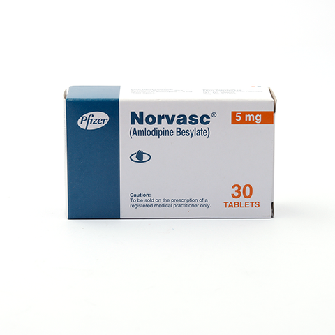 Norvasc Tablets 5mg 30's