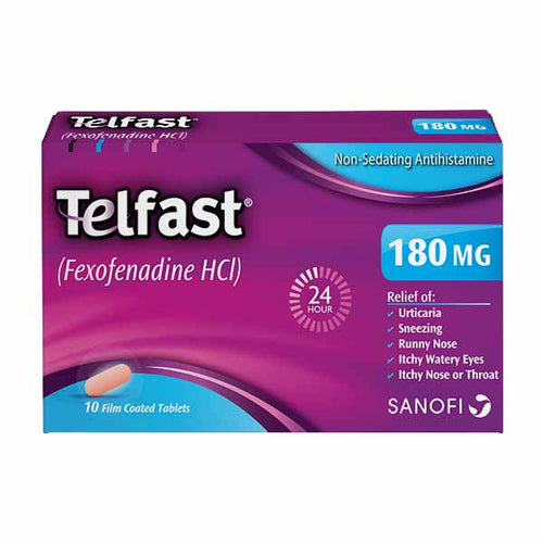 Telfast Tablets 180mg 10's