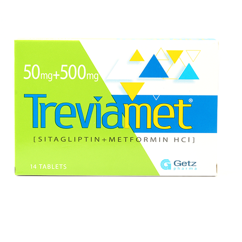 TREVIAMET TAB 50/500 MG 14'S