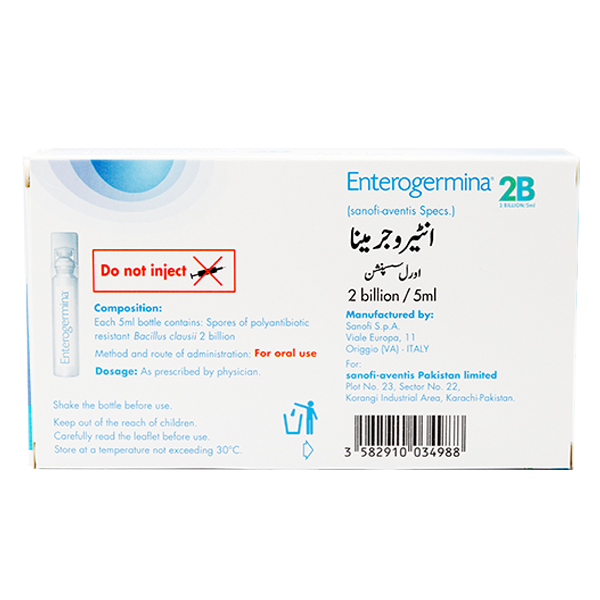 Enterogermina Oral Sol Imp 20's