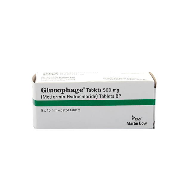 Glucophage Tab 500 MG 5x10's