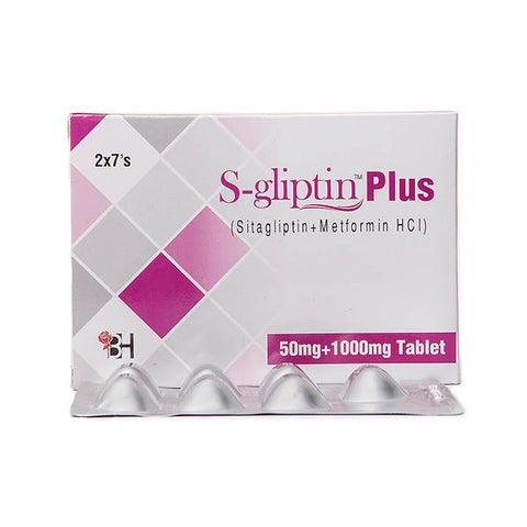 S-Gliptin Plus Tablets 50mg+1000mg