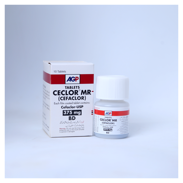 Ceclor MR BD 375MG Tab 10'S