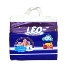 Leo Baby Diapers Jumbo Pack Medium 56Pcs