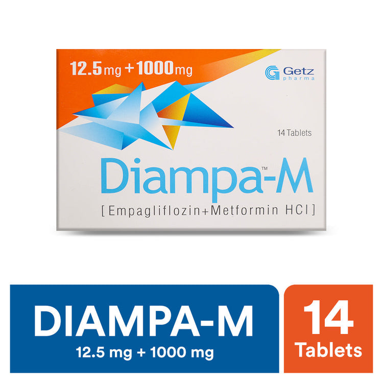 DIAMPA-M 12.5MG+1000MG TAB14'S