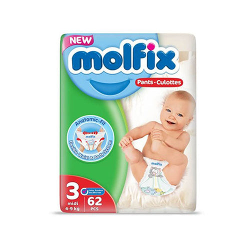 MOLFIX BABY PANTS JUMBO PACK MIDI SIZE 3 62 COUNT