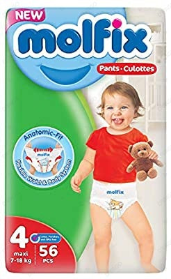 MOLFIX BABY PANTS JUMBO PACK MAXI SIZE 4 56 COUNT