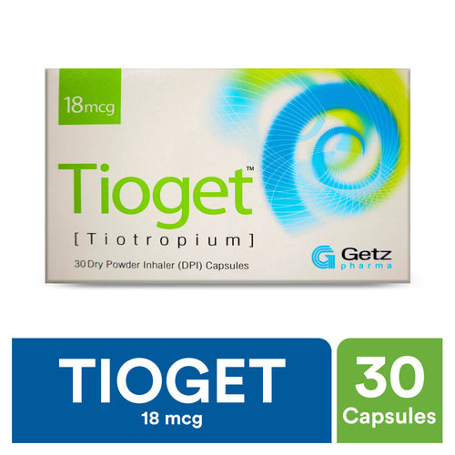 Tioget 18mcg Capsules 30's