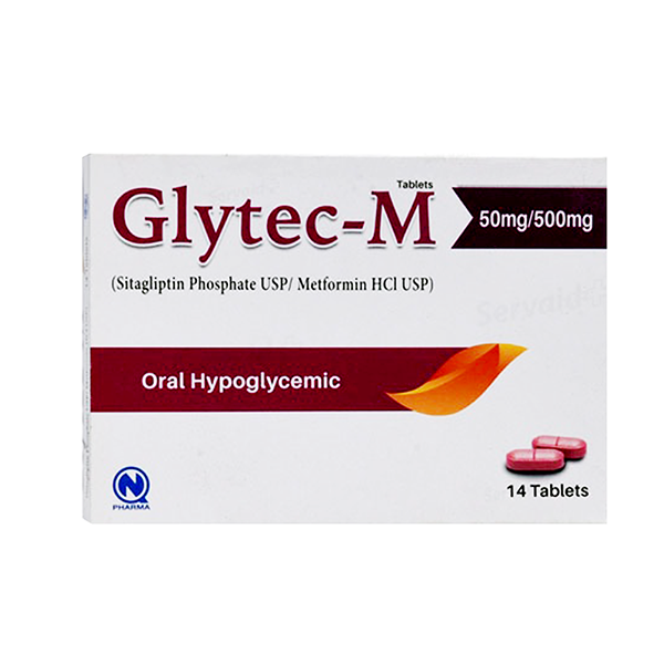 GLYTEC M TAB 50/500mg 14'S