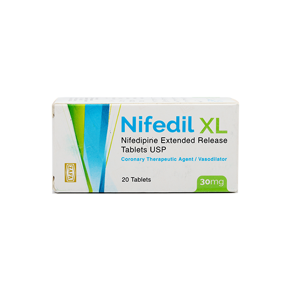 NIFEDIL XL TAB 30MG 20'S