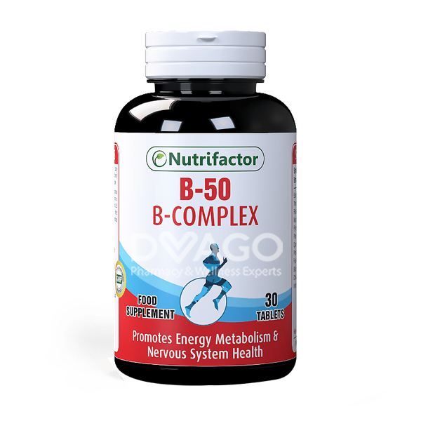 Nutrifactor B Complex B50 30 Tablets