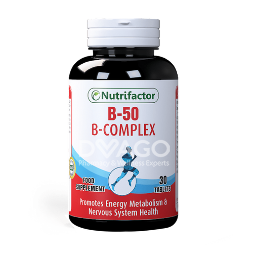 Nutrifactor B Complex B50 30 Tablets