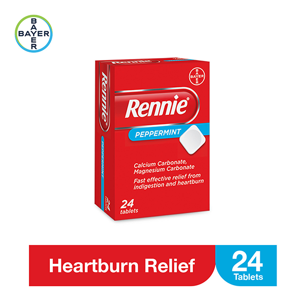 Rennie Peppermint Heartburn Relief 24 Tablets