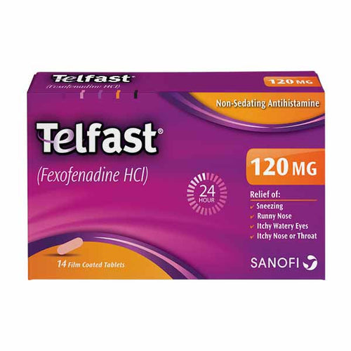 Telfast Tablets 120mg 14's