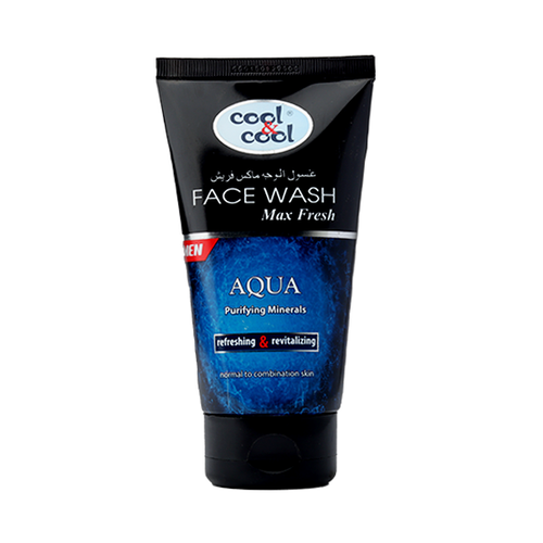 Cool & Cool Max Fresh Face Wash for Men (Aqua) 150ml