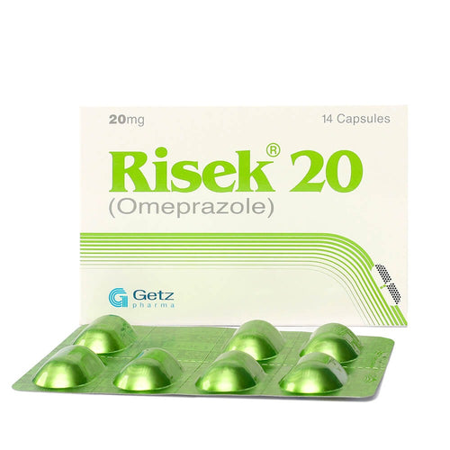 Risek 20mg Tablets 21's