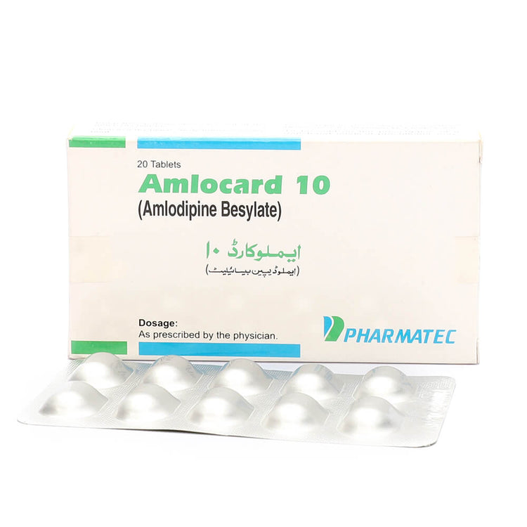 Amlocard Tablets 10mg 2X10's