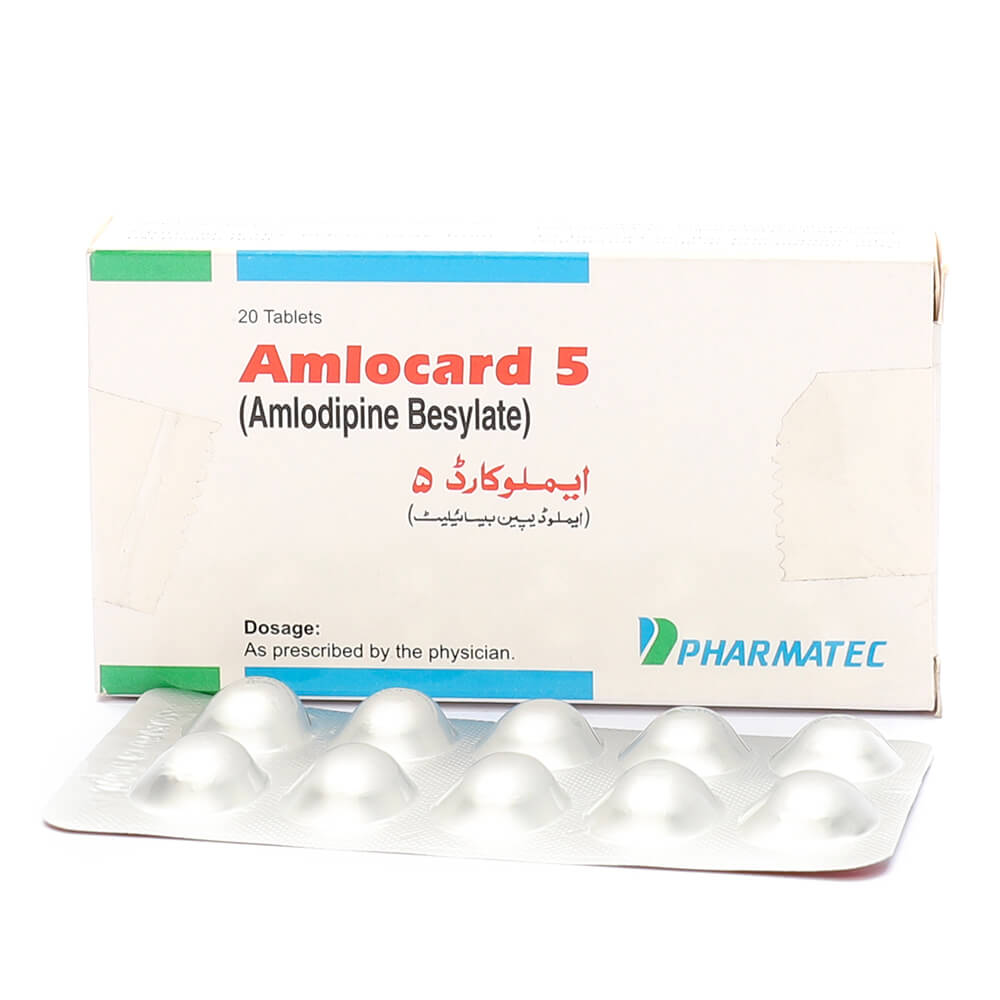 Amlocard Tablets 5mg 2X10's