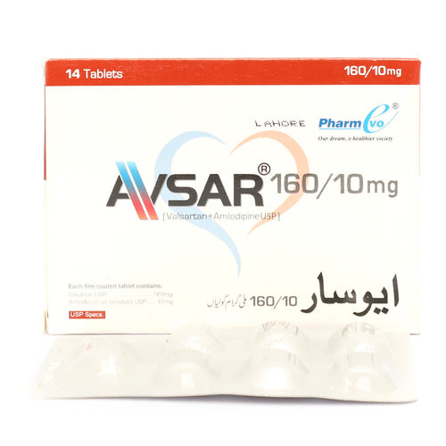 Avsar Tablets 10/160mg 14's