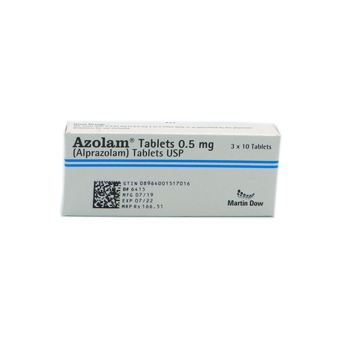 Azolam Tablets 0.5mg 3X10's