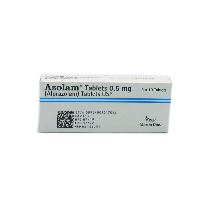 Azolam Tablets 0.5mg 3X10's