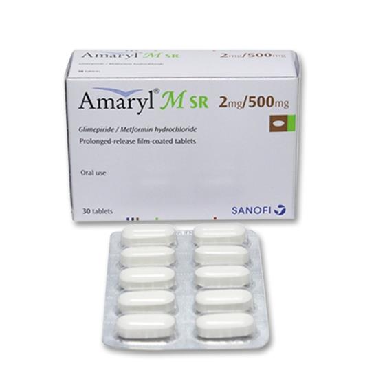 Amaryl M Tablets Sr 2/500mg 30's