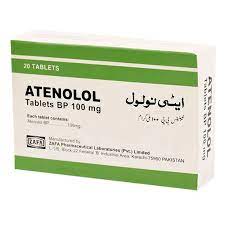 Atenolol Tablets 100 mg 1X20's