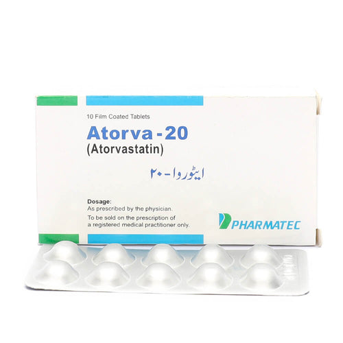 Atorva Tablets 20mg 10's