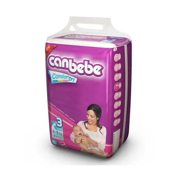 Canbebe Midi Comfort Dry Diapers Pack Of 8