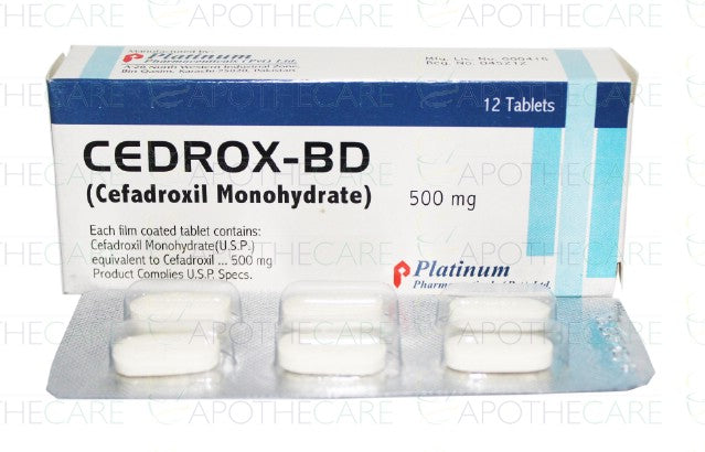 Cedrox -Bd Tablets 500mg 12's