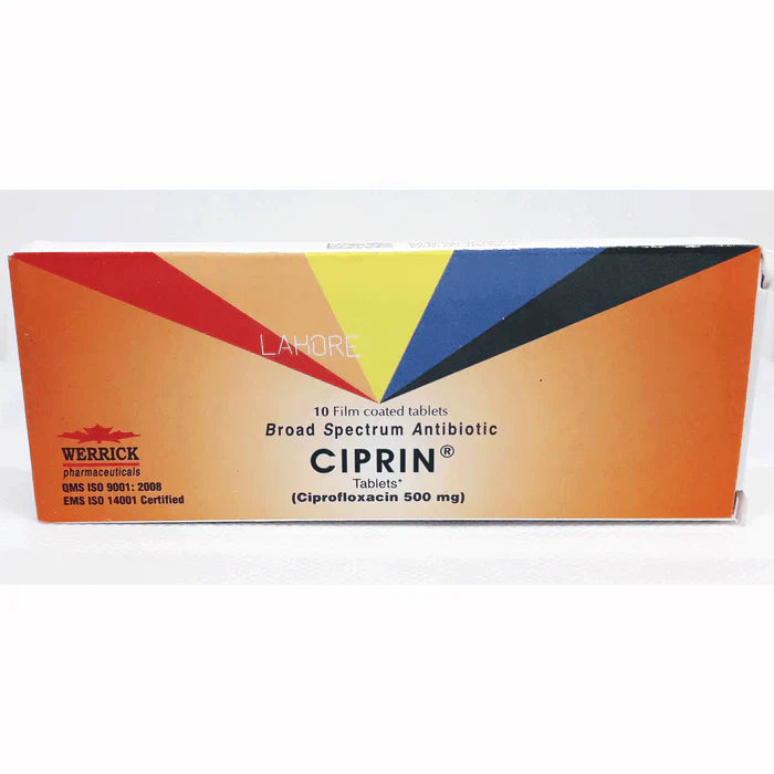 Ciprin 500mg Tablets 1X10's