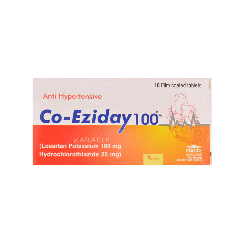 Co-Eziday Tab 100/25 Mg 10's