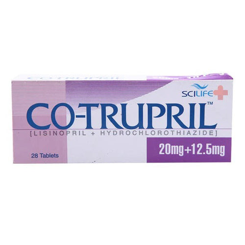 Co-Trupril Tablets 20/12.5mg 28's