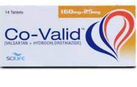 Co-Valid 160/25mg Tablets 14's