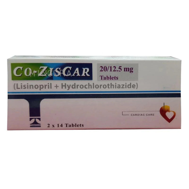 Co-Ziscar Tablets 20/12.5mg 28's