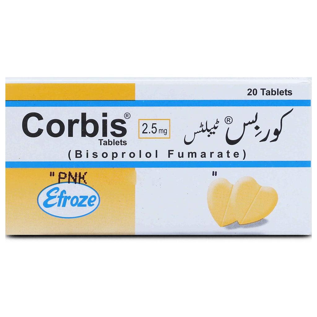 CORBIS TAB 2.5 MG 20'S