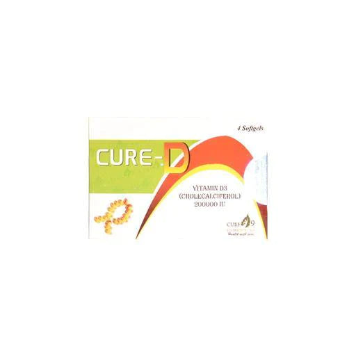 Cure D 200,000Softgel Capsules 4's