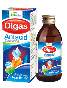 DIGAS ANTACID 120ML SUSP 1'S