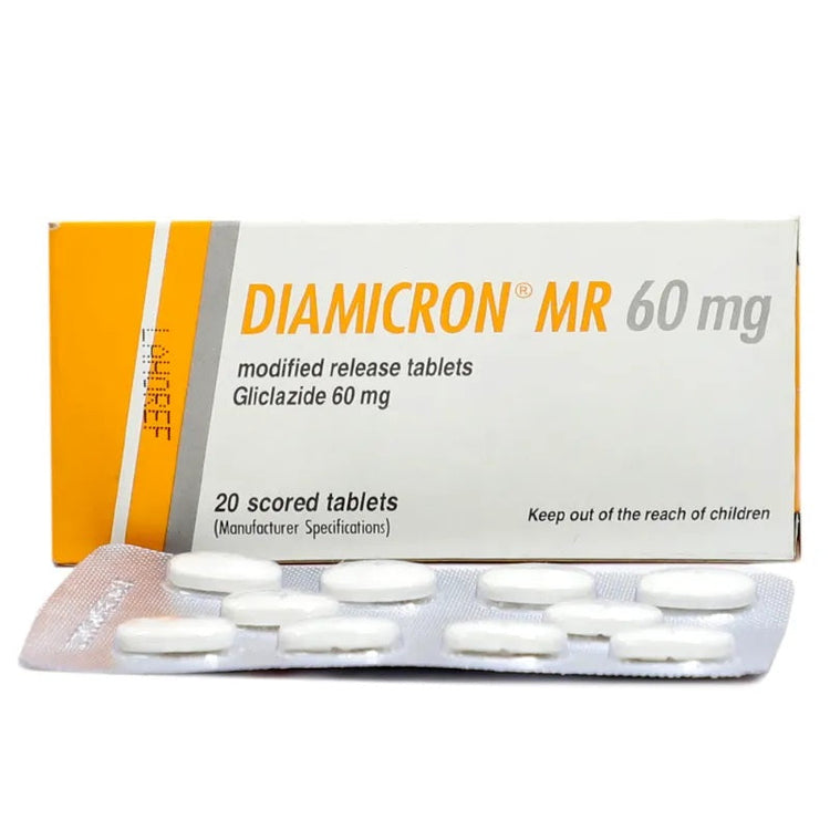 Diamicron Mr Tablets 60mg 2X10's