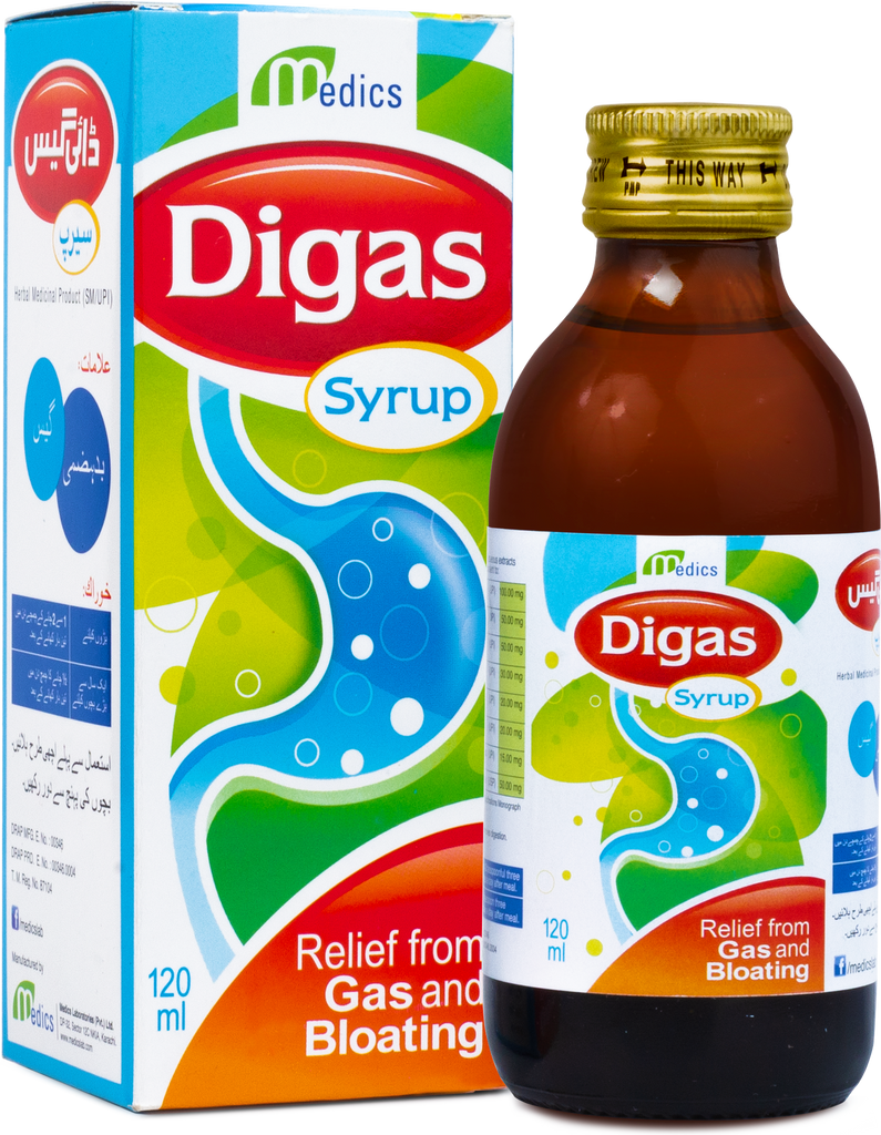 DIGAS 120ML SYP 1'S