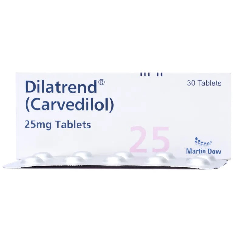 Dilatrend Tablets 25mg 30's