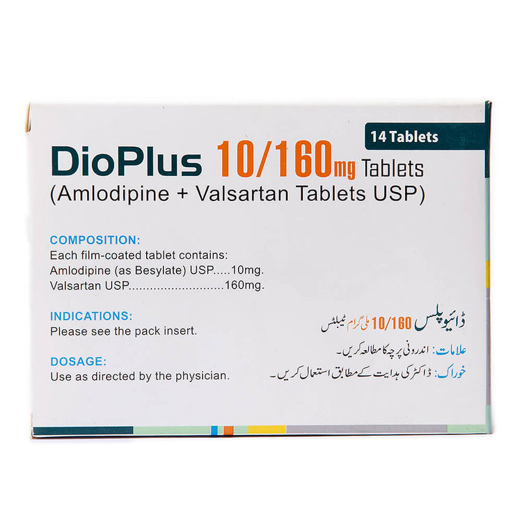 Dio Plus Tablets 10/160mg 14's