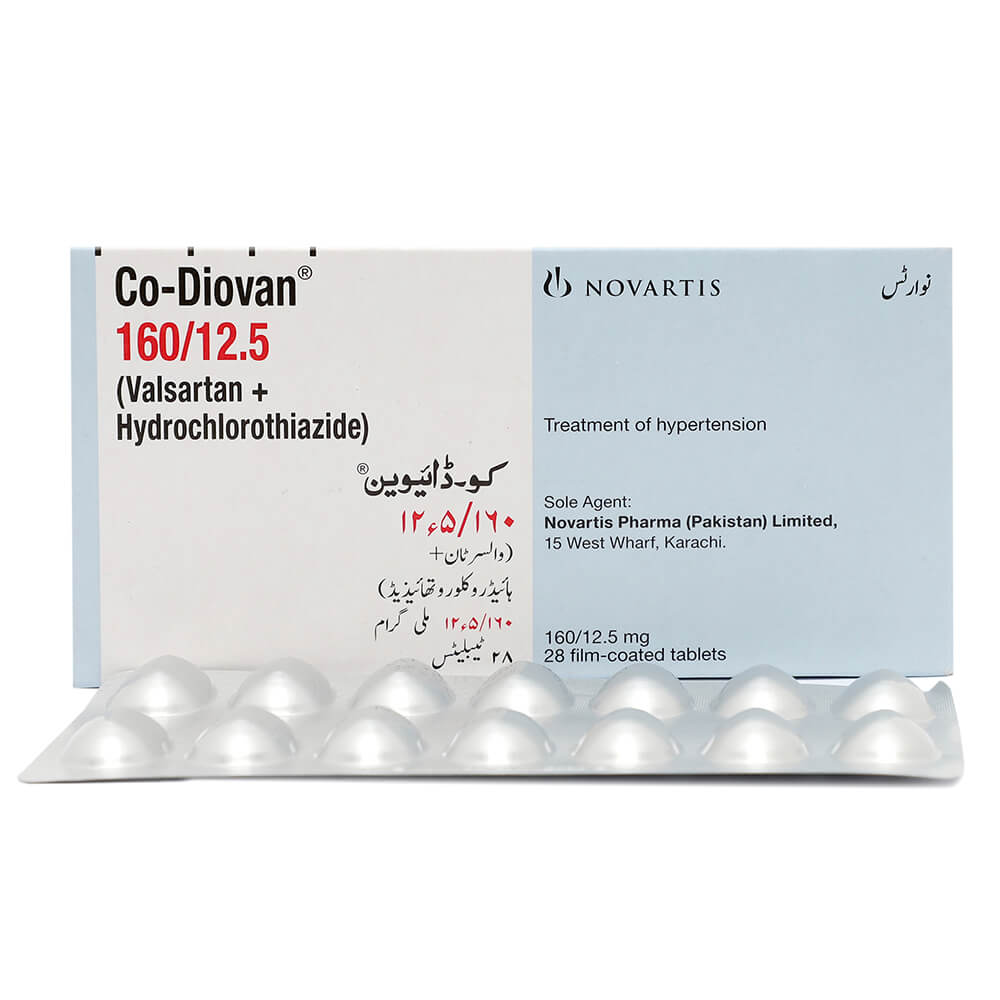 Co-Diovan Tablets 160/12.5mg 14's