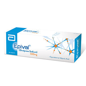 Epival Tablets 500mg 10X10's