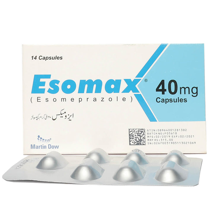 Esomax Capsules 40mg 14's